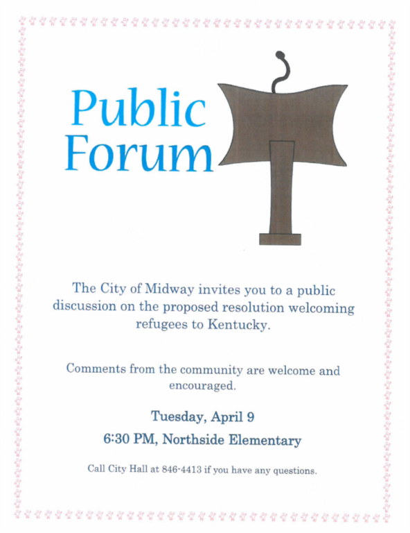 Public Forum Flyer